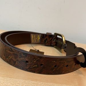 Patricia Nash Vietri Abstract Animal Print Belt - Medium